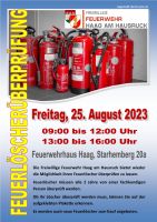 2023-08-25 Feuerlöscherüberprüfung